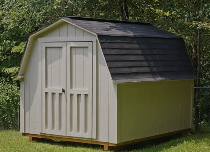 Finished custom shed exterior